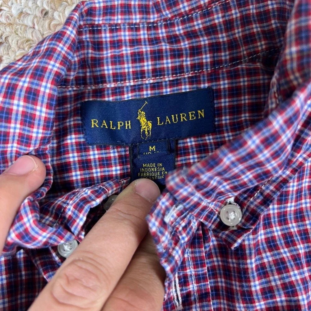 Kids Ralph Lauren Plaid & Rock & Roll Cowboy Paisley Western Shirt Bundle Size M